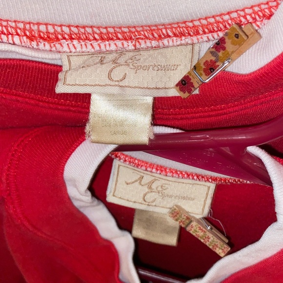 ⛄️Pre-Loved 2 Pcs Sz-L&XL M&CSportswear Bundle Red Snowman Sweaters/Sweatshirts - Picture 13 of 16